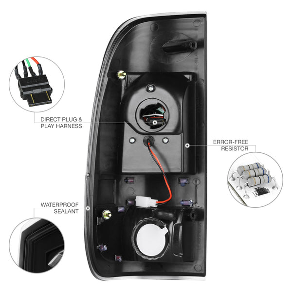2008-2016 Ford F-250 | F-350 | F-450 Superduty Black Tail Light