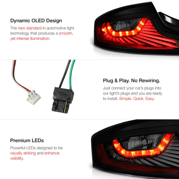 2003-2005 Infiniti G35 Sinister Black Tail Light