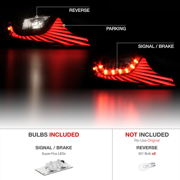 2003-2005 Infiniti G35 Sinister Black Tail Light