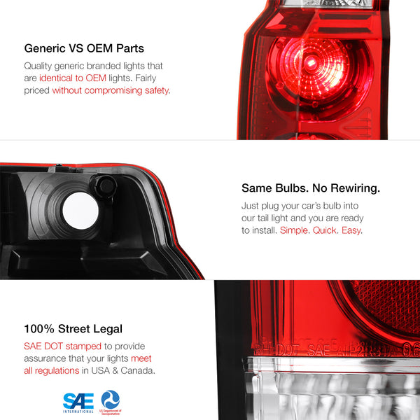 2006-2010 Jeep Commander Factory Style Tail Light