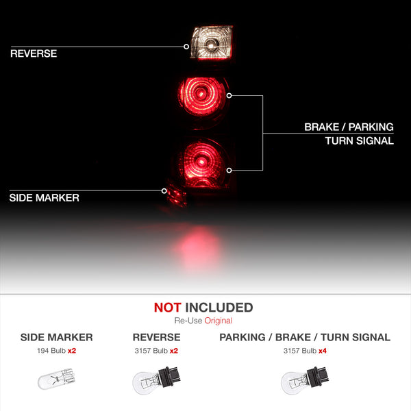 2006-2010 Jeep Commander Rosso Burgundy Tail Light