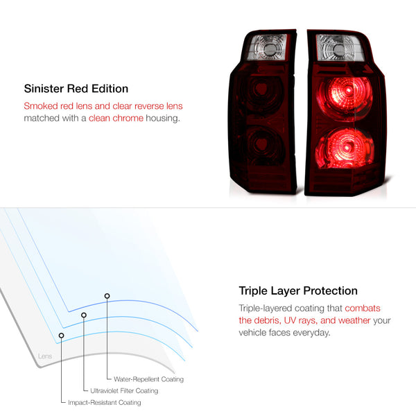 2006-2010 Jeep Commander Rosso Burgundy Tail Light