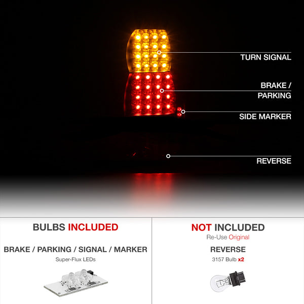 1999-2004 Jeep Grand Cherokee Black Tail Light