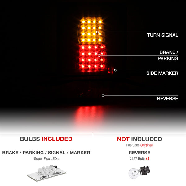 1999-2004 Jeep Grand Cherokee Black Tail Light