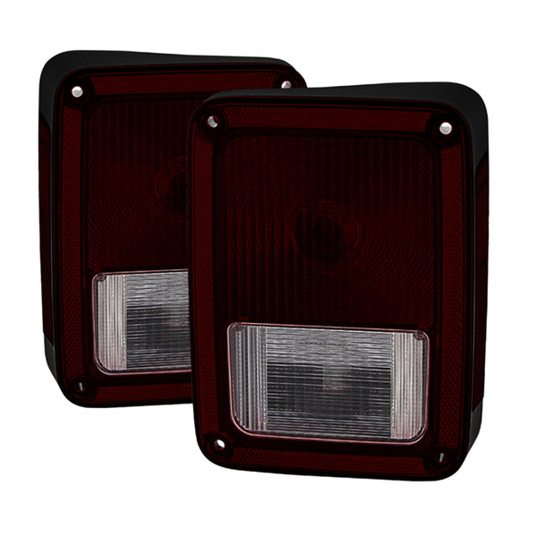 2007-2017 Jeep Wrangler Rosso Burgundy Tail Light