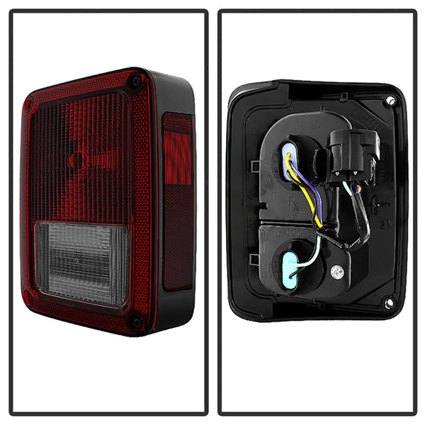 2007-2017 Jeep Wrangler Rosso Burgundy Tail Light