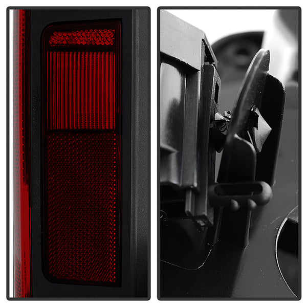 2007-2017 Jeep Wrangler Rosso Burgundy Tail Light
