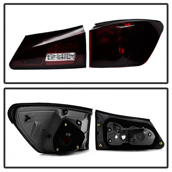 2006-2008 Lexus IS Series Rosso Burgundy Tail Light