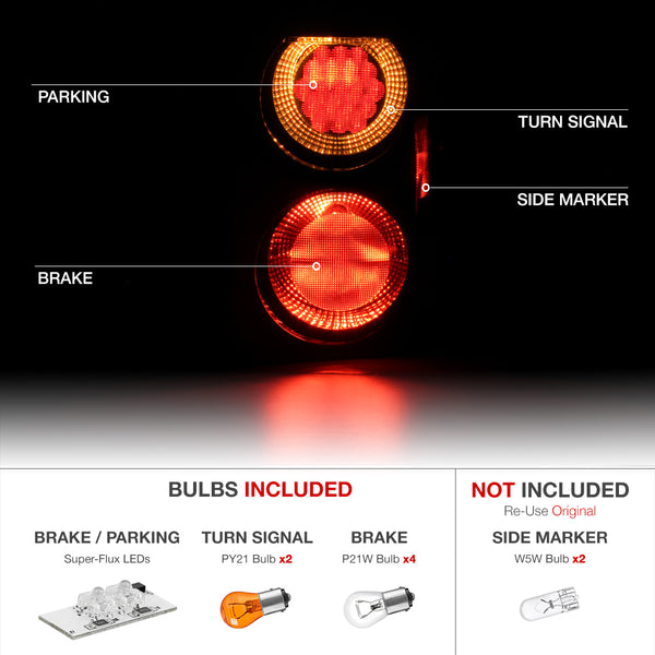 2006-2009 Land Rover Range Rover Rosso Burgundy Tail Light