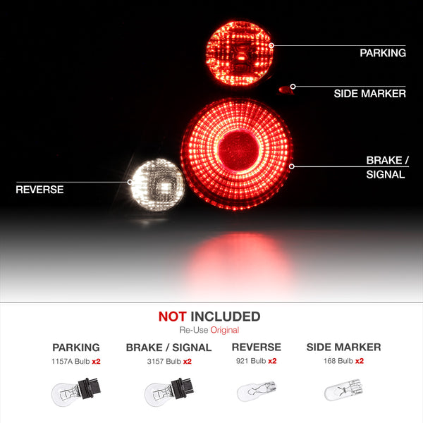 2002-2006 Nissan Altima Black Tail Light