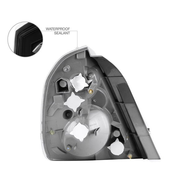 2002-2006 Nissan Altima Black Tail Light