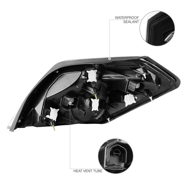 2007-2009 Nissan Altima Black Tail Light