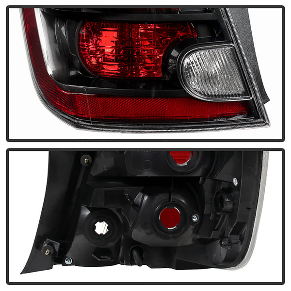 2007-2009 Nissan Sentra Black Tail Light