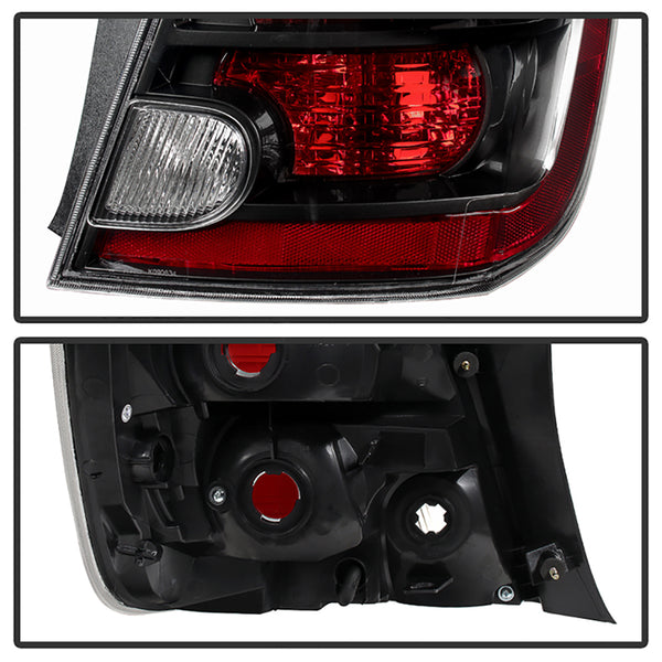 2007-2009 Nissan Sentra Black Tail Light