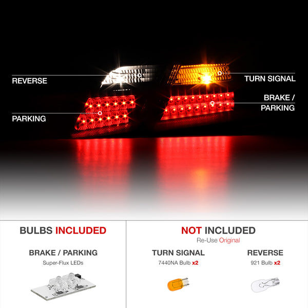 2007-2009 Toyota Camry Black Tail Light