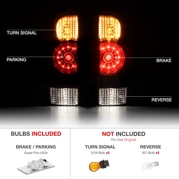 2005-2015 Toyota Tacoma Rosso Red Tail Light