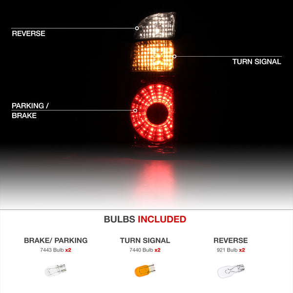 2004-2006 Toyota Tundra Rosso Burgundy Tail Light
