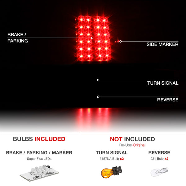 2007-2013 Toyota Tundra Black Tail Light