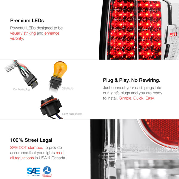 2007-2013 Toyota Tundra Chrome Tail Light