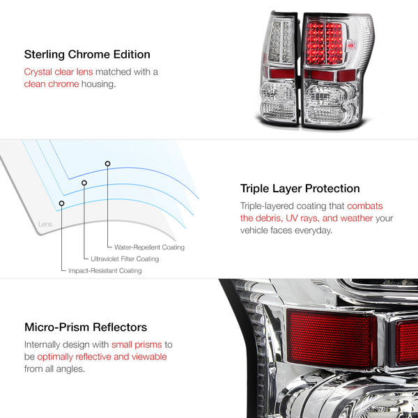 2007-2013 Toyota Tundra Chrome Tail Light