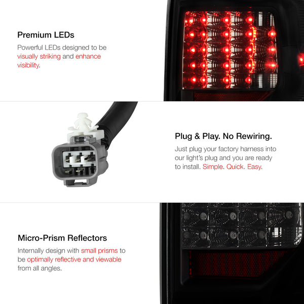 2007-2013 Toyota Tundra Sinister Black Tail Light