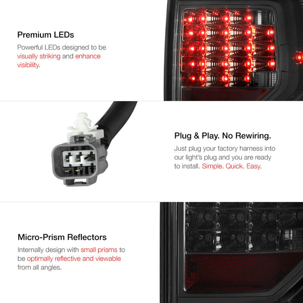 2007-2013 Toyota Tundra Smoked Tail Light