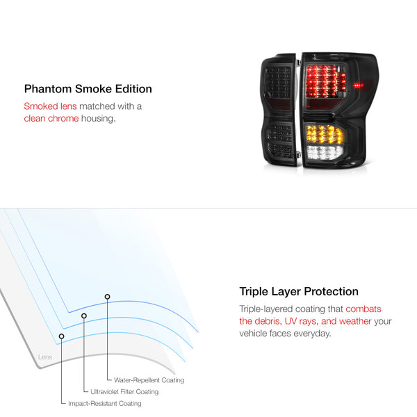 2007-2013 Toyota Tundra Smoked Tail Light