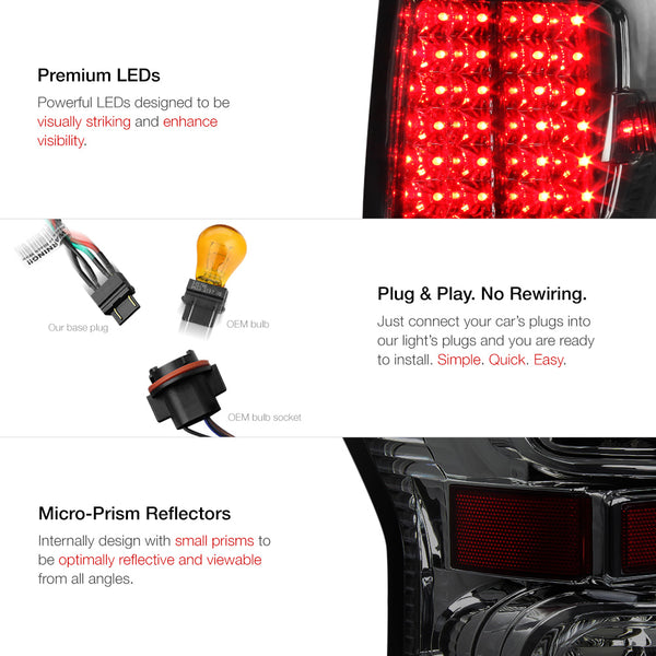 2007-2013 Toyota Tundra Smoked Tail Light