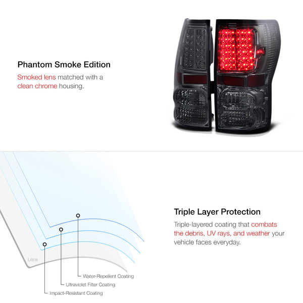 2007-2013 Toyota Tundra Smoked Tail Light