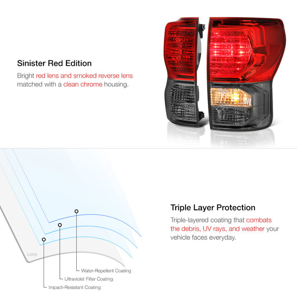 2007-2013 Toyota Tundra Rosso Burgundy Tail Light