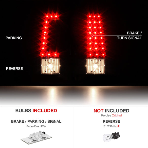 2003-2006 Chevrolet Silverado 1500 | 2500 | 3500 Black Tail Light