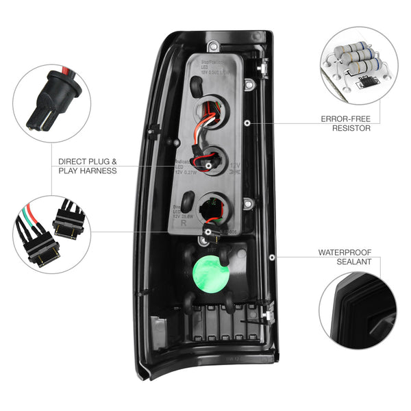 2003-2006 Chevrolet Silverado 1500 | 2500 | 3500 Sinister Black Tail Light