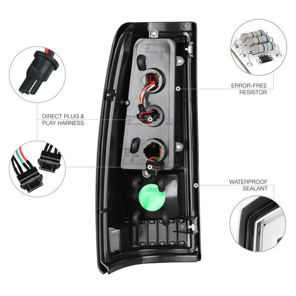 2003-2006 Chevrolet Silverado 1500 | 2500 | 3500 Chrome Tail Light