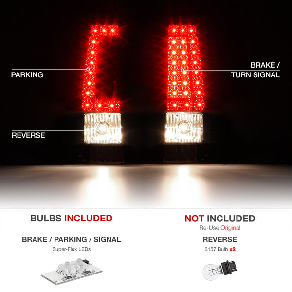 2003-2006 Chevrolet Silverado 1500 | 2500 | 3500 Rosso Red Tail Light