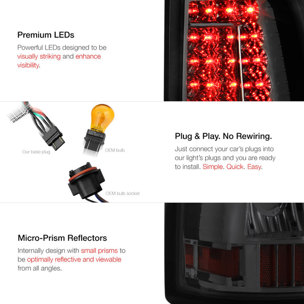 2003-2006 Chevrolet Silverado 1500 | 2500 | 3500 Smoked Tail Light