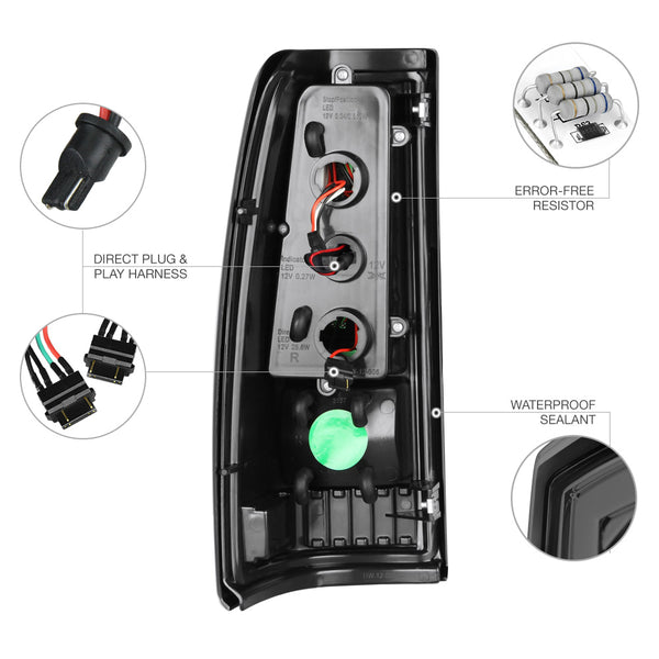 2003-2006 Chevrolet Silverado 1500 | 2500 | 3500 Smoked Tail Light