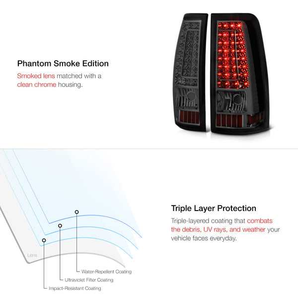 2003-2006 Chevrolet Silverado 1500 | 2500 | 3500 Smoked Tail Light