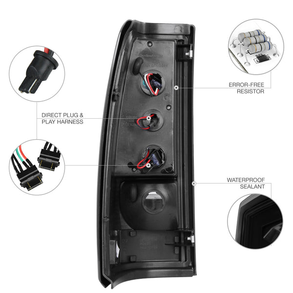 2003-2006 Chevrolet Silverado 1500 | 2500 | 3500 Sinister Black Tail Light