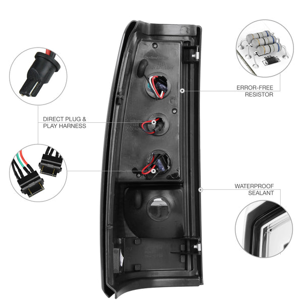 2003-2006 Chevrolet Silverado 1500 | 2500 | 3500 Chrome Tail Light