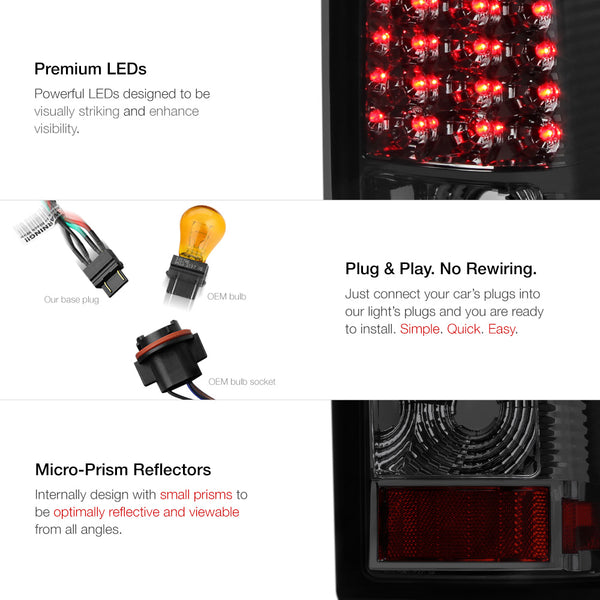 2003-2006 Chevrolet Silverado 1500 | 2500 | 3500 Smoked Tail Light