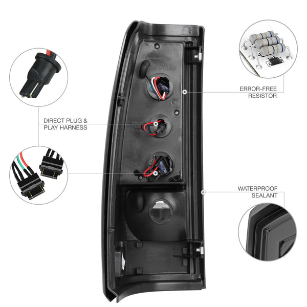 2003-2006 Chevrolet Silverado 1500 | 2500 | 3500 Smoked Tail Light