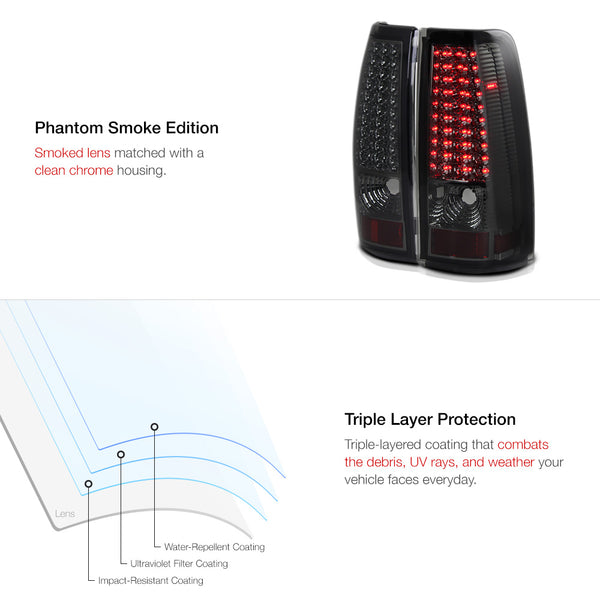 2003-2006 Chevrolet Silverado 1500 | 2500 | 3500 Smoked Tail Light