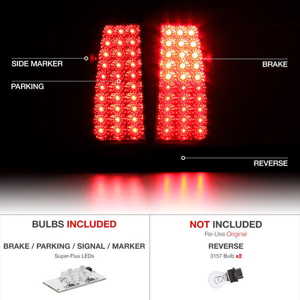 1999-2002 Chevrolet Silverado 1500 | 2500 | 3500 Sinister Black Tail Light