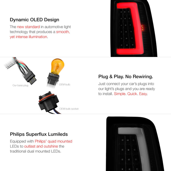 1999-2002 Chevrolet Silverado 1500 | 2500 | 3500 Sinister Black Tail Light