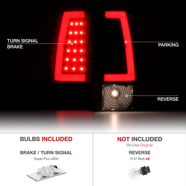 1999-2002 Chevrolet Silverado 1500 | 2500 | 3500 Sinister Black Tail Light