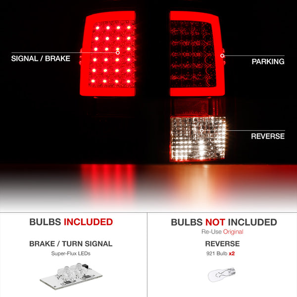 2009-2017 Dodge RAM 1500 Red Tail Light
