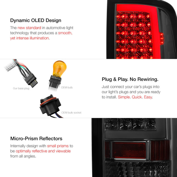 2009-2017 Dodge RAM 1500 Smoked Tail Light