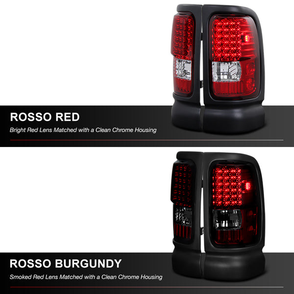 1994-2001 Dodge RAM 1500 Rosso Burgundy Tail Light