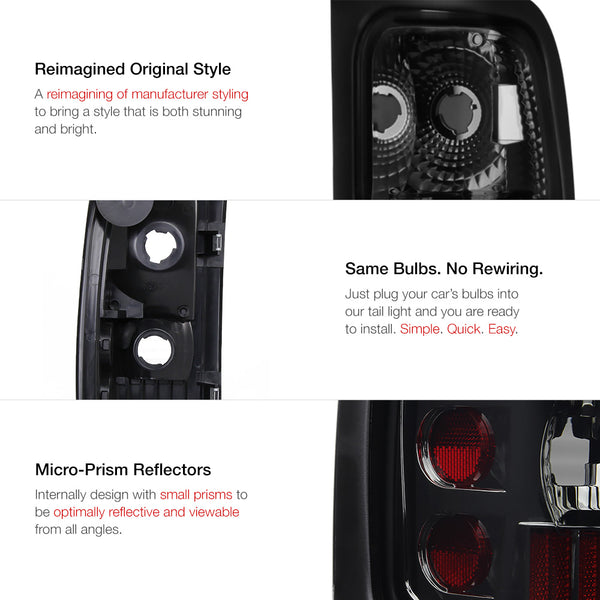 1994-2001 Dodge RAM 1500 Smoked Tail Light