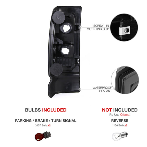 1994-2001 Dodge RAM 1500 Smoked Tail Light